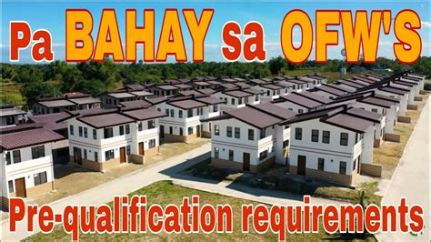 Affordable Housing Programs in the Philippines for OFWs.